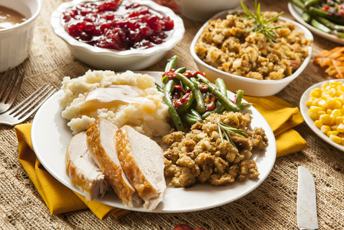 Traditional Thanksgiving Dinner is 50 grams of "bad" saturated fats.